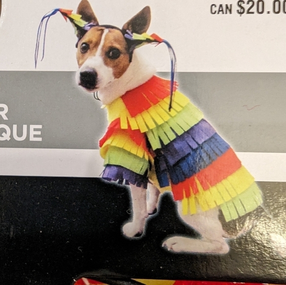 Dog pinata costume size Medium 15-30lbs, new with tags - Picture 9 of 10
